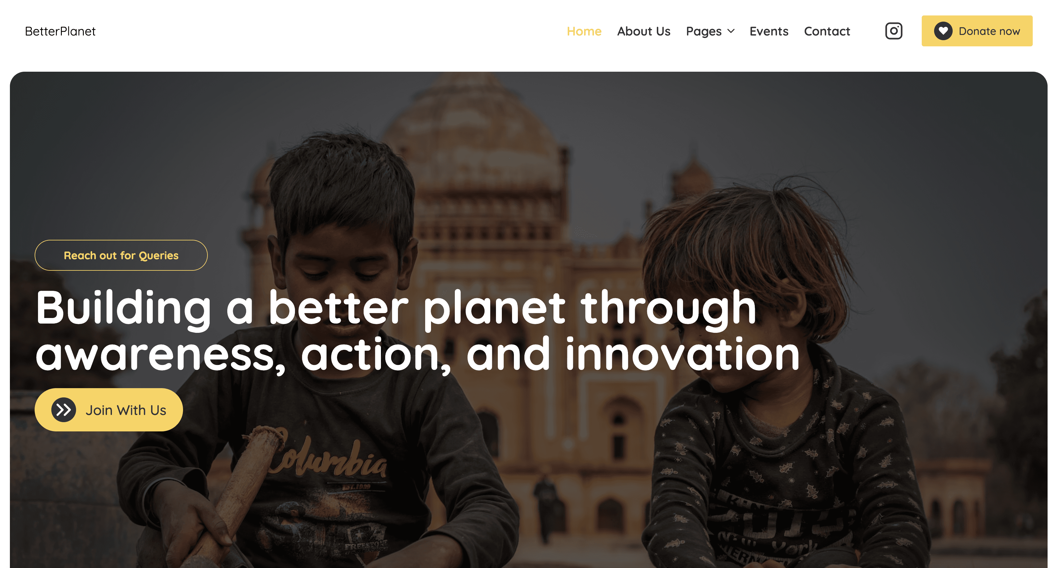 Better Planet, a website built by Arterns